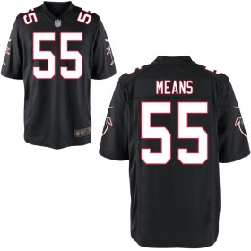 Youth Atlanta Falcons Nike Black Alternate Game Jersey MEANS#55