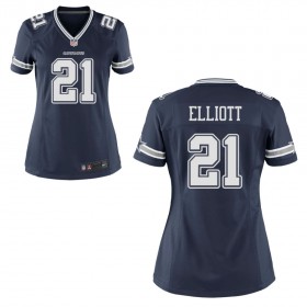 Women's Dallas Cowboys Nike Navy Jersey ELLIOTT#21