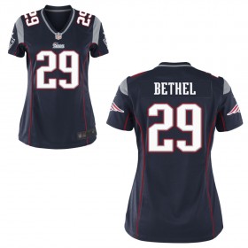 Women's New England Patriots Nike Navy Blue Game Jersey BETHEL#29