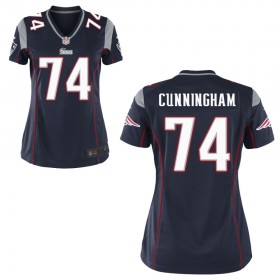 Women's New England Patriots Nike Navy Blue Game Jersey CUNNINGHAM#74