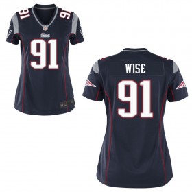 Women's New England Patriots Nike Navy Blue Game Jersey WISE#91