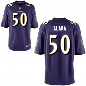 Youth Baltimore Ravens Nike Purple Game Jersey ALAKA#50