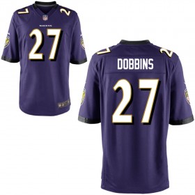 Youth Baltimore Ravens Nike Purple Game Jersey DOBBINS#27