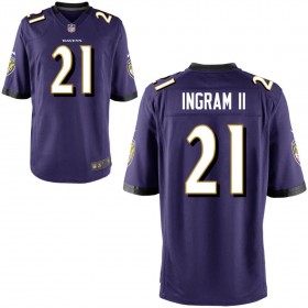 Youth Baltimore Ravens Nike Purple Game Jersey INGRAM II#21