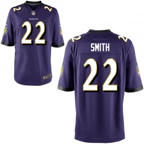 Youth Baltimore Ravens Nike Purple Game Jersey SMITH#22