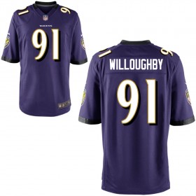 Youth Baltimore Ravens Nike Purple Game Jersey WILLOUGHBY#91