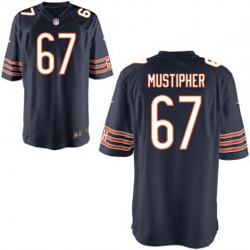 Youth Chicago Bears Nike Navy Game Jersey MUSTIPHER#67