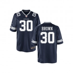 Youth Dallas Cowboys Nike Navy Game Jersey BROWN#30