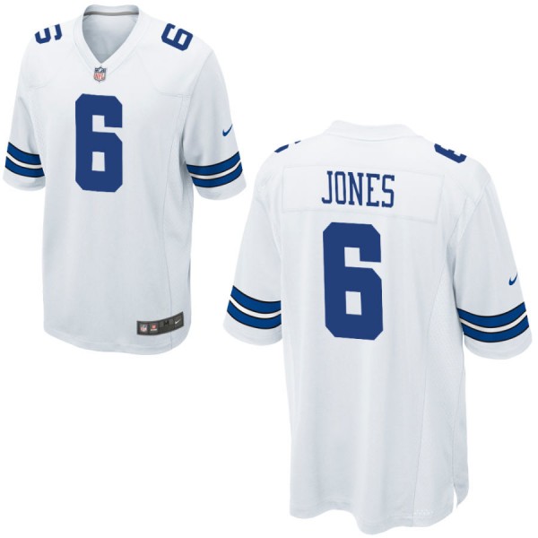 Nike Men's Dallas Cowboys Game White Jersey JONES#6