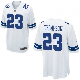 Nike Men's Dallas Cowboys Game White Jersey THOMPSON#23