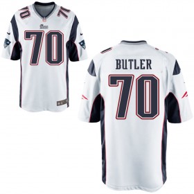 Nike Men's New England Patriots Game White Jersey BUTLER#70