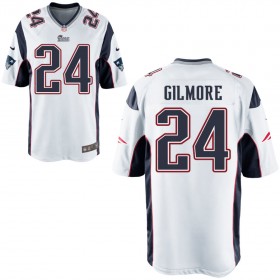 Nike Men's New England Patriots Game White Jersey GILMORE#24
