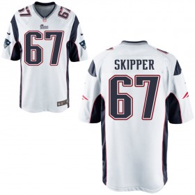 Nike Men's New England Patriots Game White Jersey SKIPPER#67