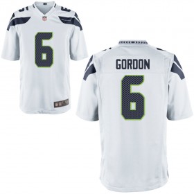 Nike Men's Seattle Seahawks Game White Jersey GORDON#6