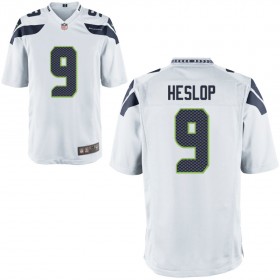 Nike Men's Seattle Seahawks Game White Jersey HESLOP#9