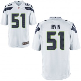 Nike Men's Seattle Seahawks Game White Jersey IRVIN#51