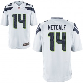 Nike Men's Seattle Seahawks Game White Jersey METCALF#14