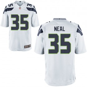 Nike Men's Seattle Seahawks Game White Jersey NEAL#35