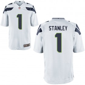 Nike Men's Seattle Seahawks Game White Jersey STANLEY#1
