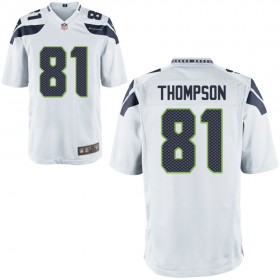 Nike Men's Seattle Seahawks Game White Jersey THOMPSON#81