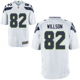 Nike Men's Seattle Seahawks Game White Jersey WILLSON#82