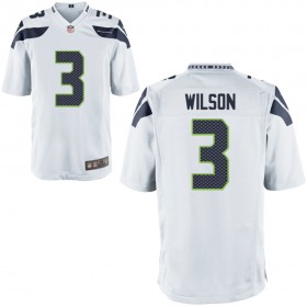 Nike Men's Seattle Seahawks Game White Jersey WILSON#3