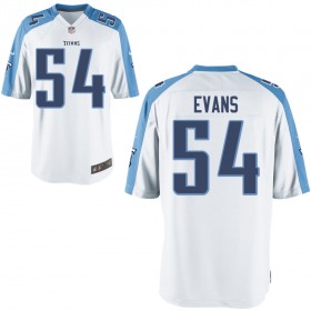 Nike Men's Tennessee Titans Game White Jersey EVANS#54
