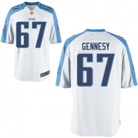 Nike Men's Tennessee Titans Game White Jersey GENNESY#67