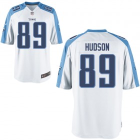 Nike Men's Tennessee Titans Game White Jersey HUDSON#89