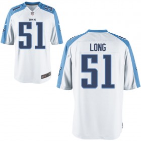 Nike Men's Tennessee Titans Game White Jersey LONG#51