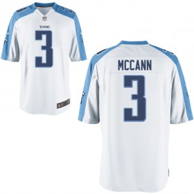 Nike Men's Tennessee Titans Game White Jersey MCCANN#3