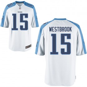 Nike Men's Tennessee Titans Game White Jersey WESTBROOK#15