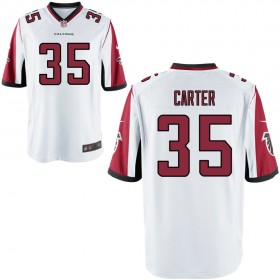 Men's Atlanta Falcons Nike White Game Jersey CARTER#35