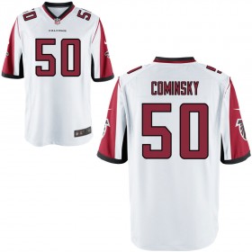 Men's Atlanta Falcons Nike White Game Jersey COMINSKY#50