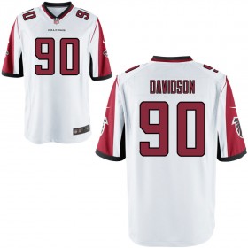 Men's Atlanta Falcons Nike White Game Jersey DAVIDSON#90