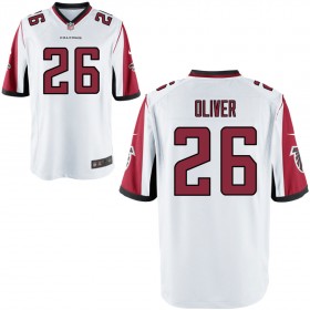 Men's Atlanta Falcons Nike White Game Jersey OLIVER#26