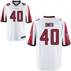 Men's Atlanta Falcons Nike White Game Jersey SMITH#40