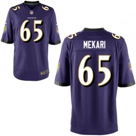 Men's Baltimore Ravens Nike Purple Game Jersey MEKARI#65