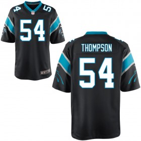 Men's Carolina Panthers Nike Black Game Jersey THOMPSON#54