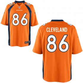 Men's Denver Broncos Nike Orange Game Jersey CLEVELAND#86