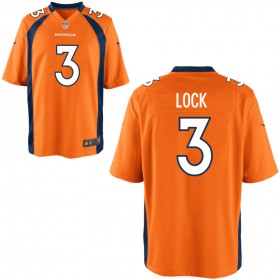 Men's Denver Broncos Nike Orange Game Jersey LOCK#3