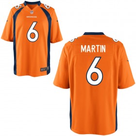 Men's Denver Broncos Nike Orange Game Jersey MARTIN#6