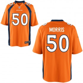 Men's Denver Broncos Nike Orange Game Jersey MORRIS#50