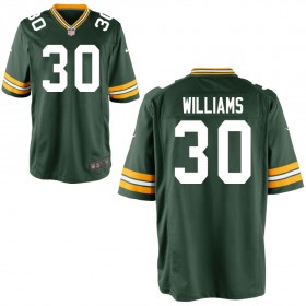Men's Green Bay Packers Nike Green Game Jersey WILLIAMS#30