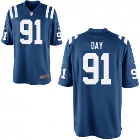 Men's Indianapolis Colts Nike Royal Game Jersey DAY#91