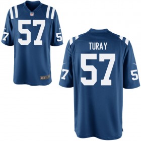 Men's Indianapolis Colts Nike Royal Game Jersey TURAY#57