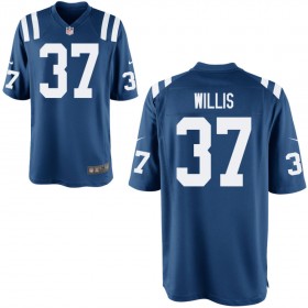 Men's Indianapolis Colts Nike Royal Game Jersey WILLIS#37