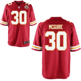 Men's Kansas City Chiefs Nike Red Game Jersey MCGUIRE#30