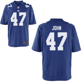 Men's New York Giants Nike Royal Game Jersey JOHN#47