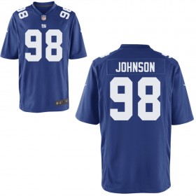 Men's New York Giants Nike Royal Game Jersey JOHNSON#98